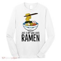 Just A Boy Who Loves Ramen Long Sleeve Shirt thumb 0