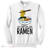 Just A Boy Who Loves Ramen Sweatshirt thumb 0