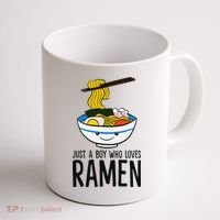 Just A Boy Who Loves Ramen Coffee Mug thumb 1