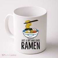 Just A Boy Who Loves Ramen Coffee Mug thumb 0
