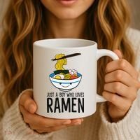 Just A Boy Who Loves Ramen Coffee Mug thumb 3