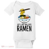 Just A Boy Who Loves Ramen Baby Bodysuit thumb 0