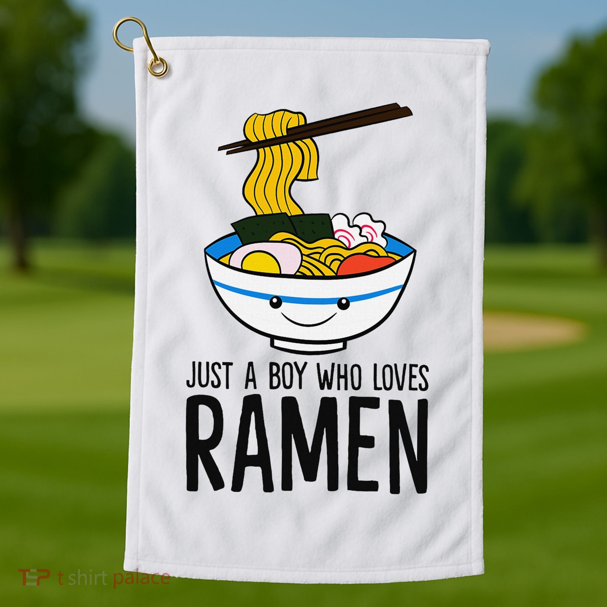 Just A Boy Who Loves Ramen Golf Towel
