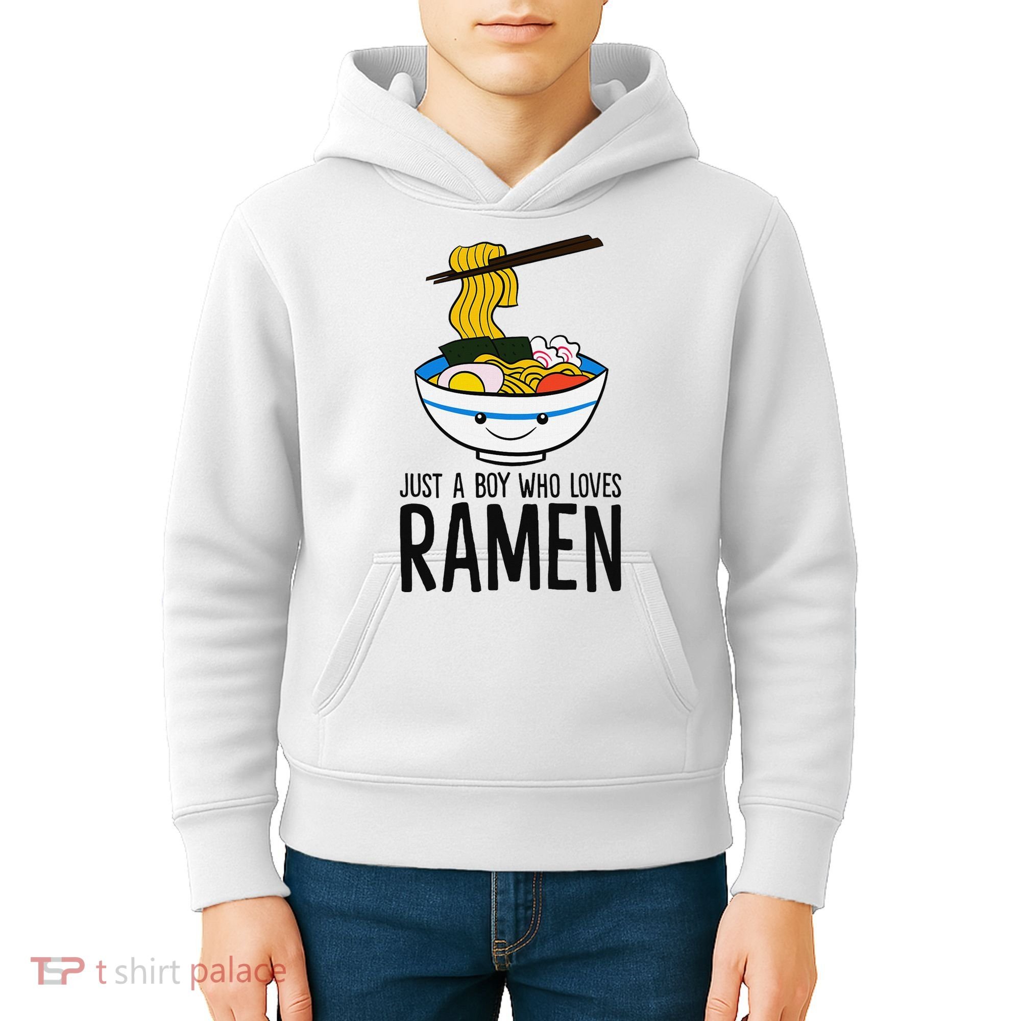 Just A Boy Who Loves Ramen Kids Hoodie