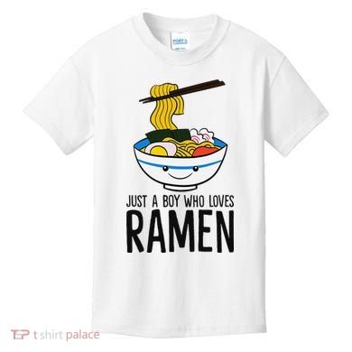 Just A Boy Who Loves Ramen Kids T-Shirt