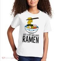 Just A Boy Who Loves Ramen Kids T-Shirt thumb 2