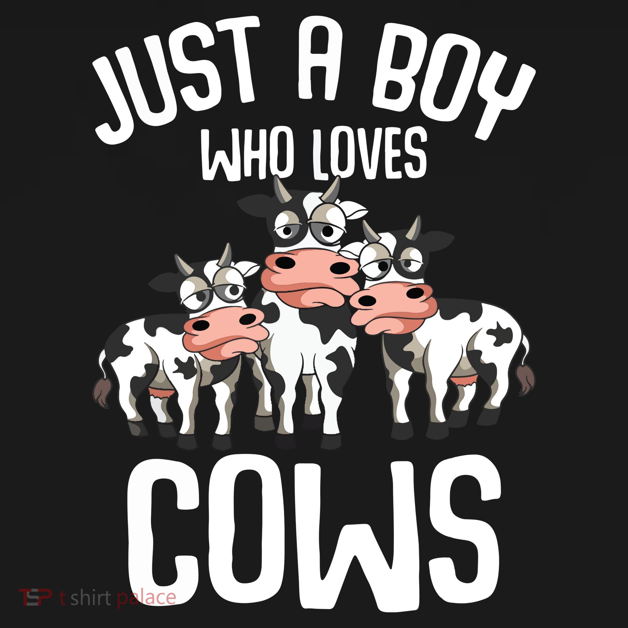 Just A Boy Who Loves Cows Farmers Cow Coaster