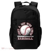 Just A Boy Who Loves Baseball Backpack thumb 0