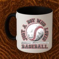 Just A Boy Who Loves Baseball Coffee Mug thumb 2