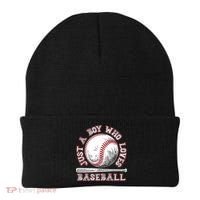 Just A Boy Who Loves Baseball Beanie thumb 0