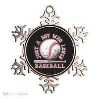 Just A Boy Who Loves Baseball Ornament thumb 0