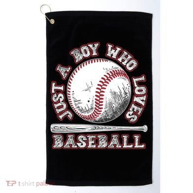 Just A Boy Who Loves Baseball Golf Towel