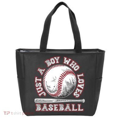 Just A Boy Who Loves Baseball Tote Bag