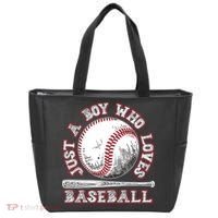 Just A Boy Who Loves Baseball Tote Bag thumb 0