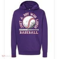 Just A Boy Who Loves Baseball Hoodie thumb 0