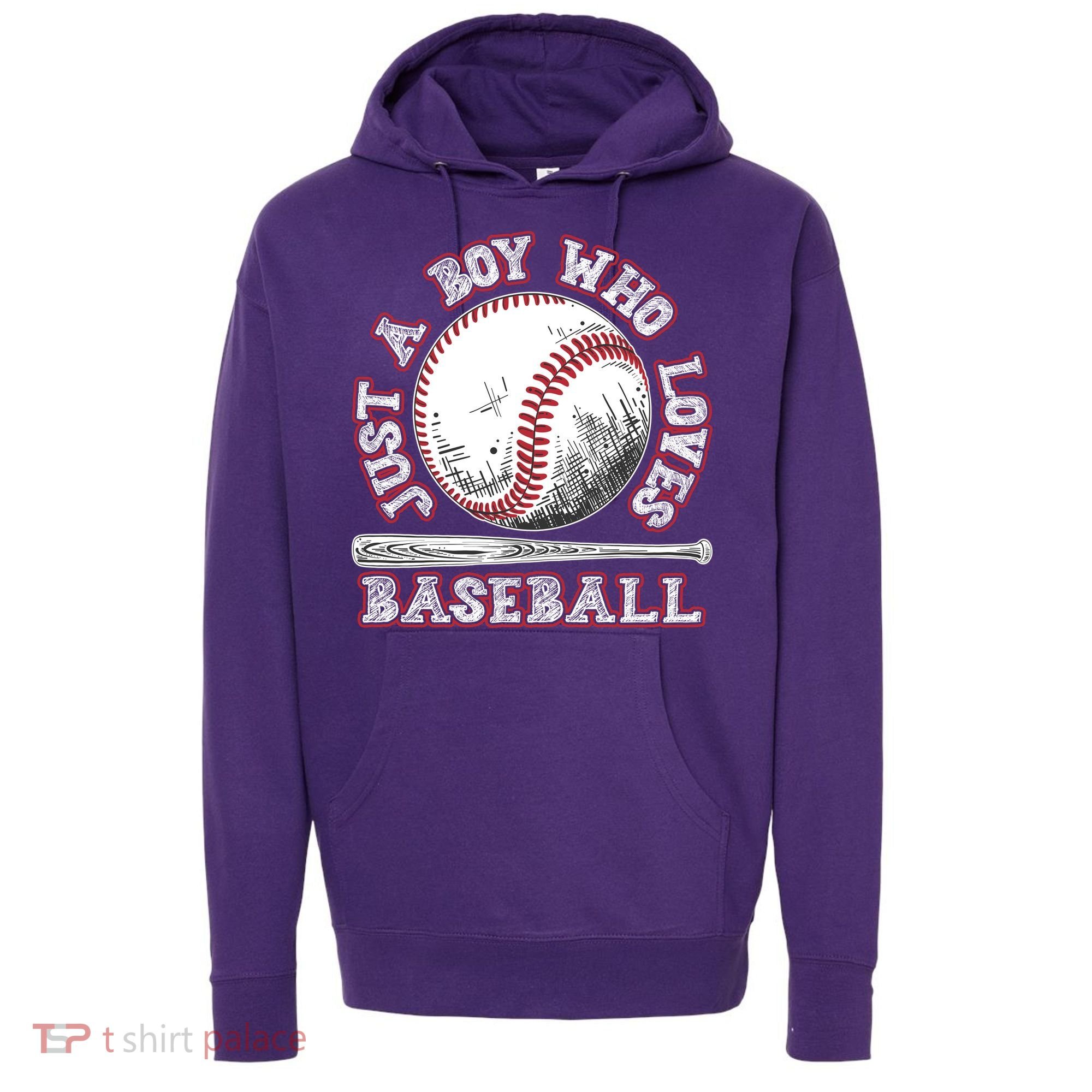 Just A Boy Who Loves Baseball Hoodie