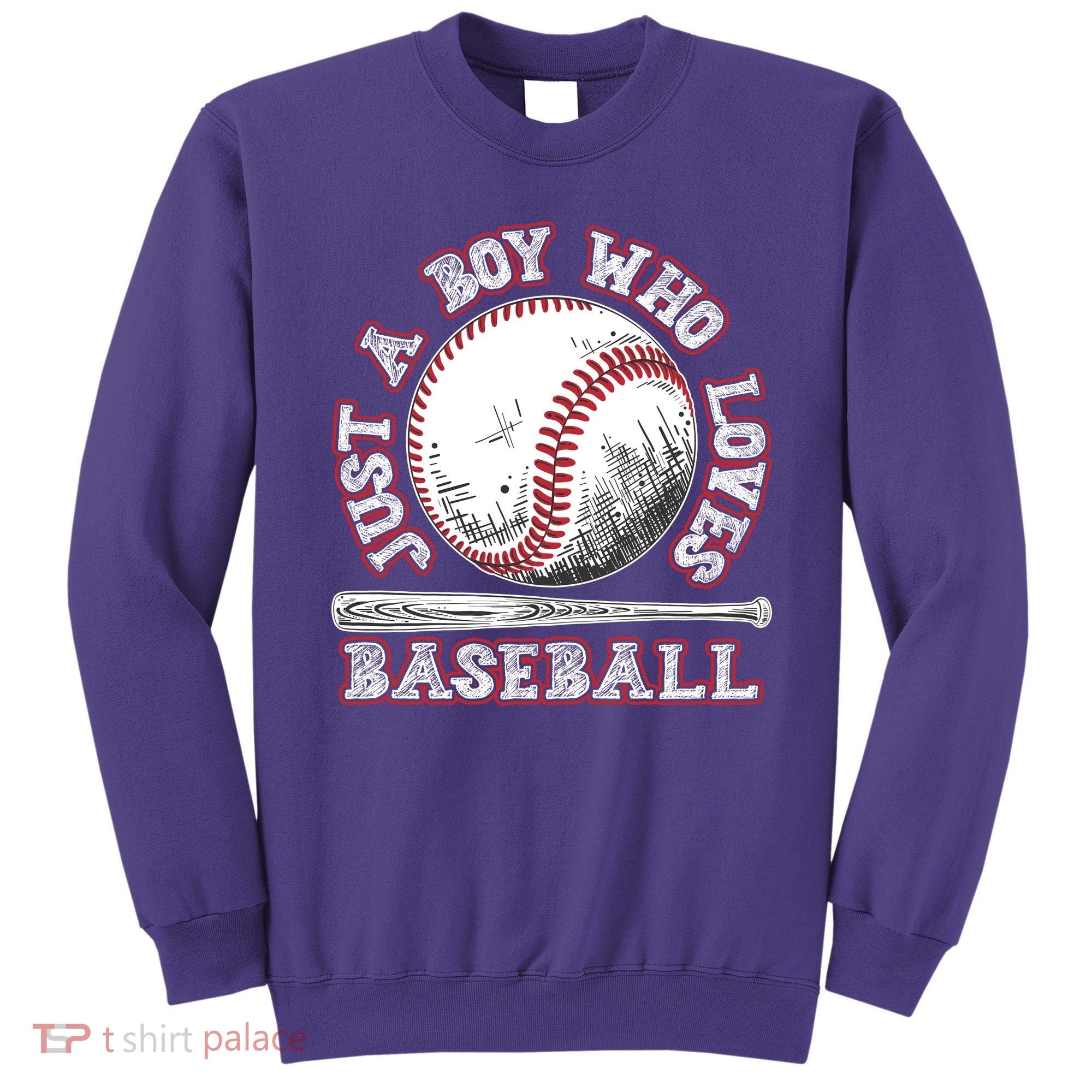 Just A Boy Who Loves Baseball Sweatshirt