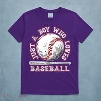 Just A Boy Who Loves Baseball T-Shirt thumb 5