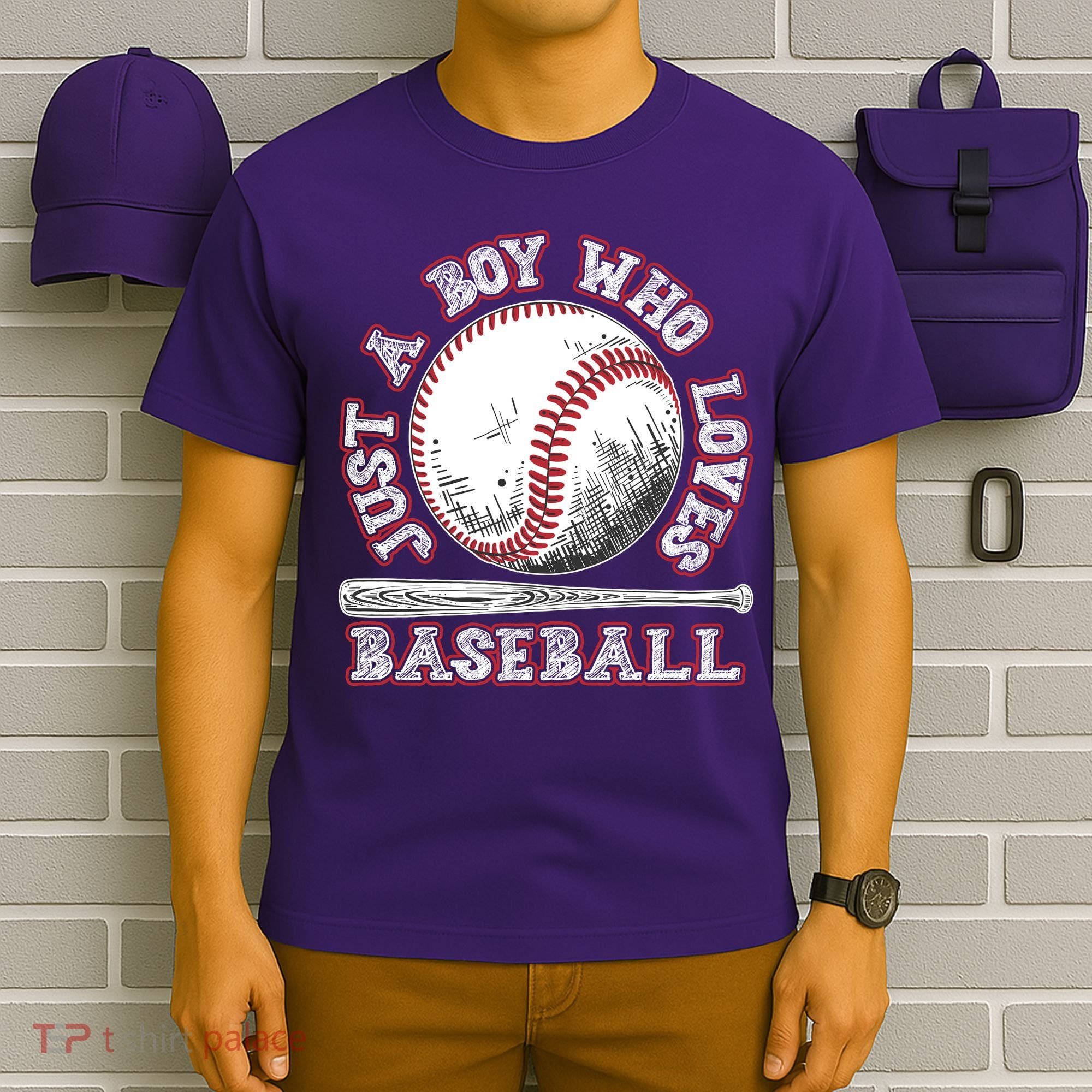 Just A Boy Who Loves Baseball T-Shirt