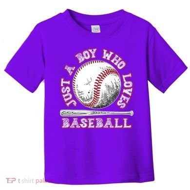 Just A Boy Who Loves Baseball Toddler T-Shirt