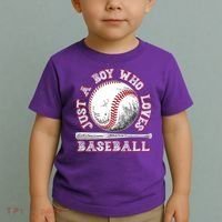 Just A Boy Who Loves Baseball Toddler T-Shirt thumb 2