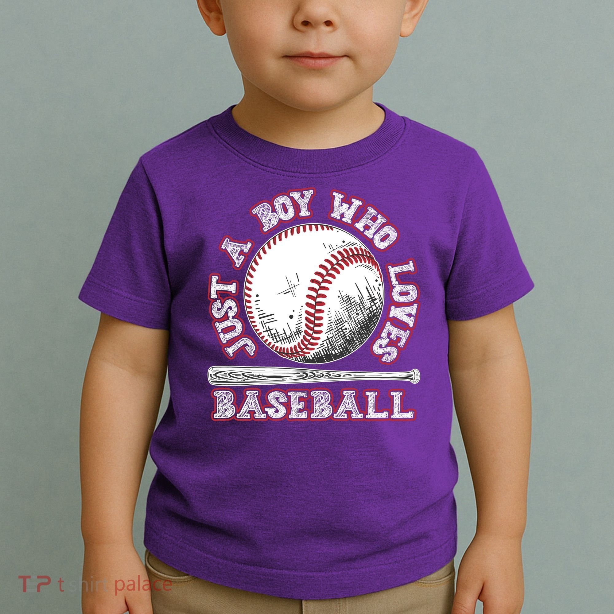 Just A Boy Who Loves Baseball Toddler T-Shirt