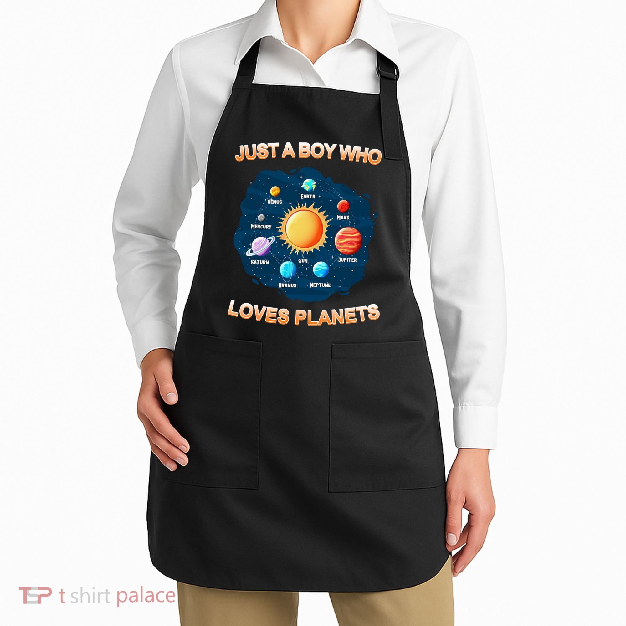 Just A Boy Who Loves Planets Apron