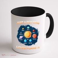 Just A Boy Who Loves Planets Coffee Mug thumb 1
