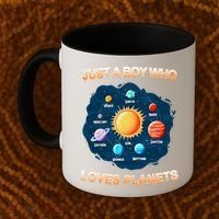 Just A Boy Who Loves Planets Coffee Mug thumb 2