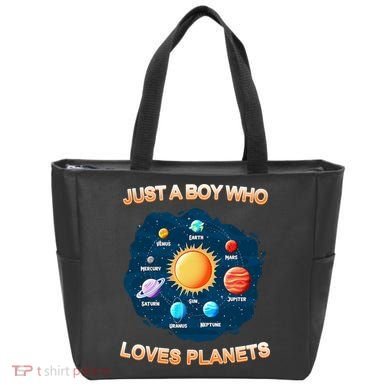 Just A Boy Who Loves Planets Tote Bag