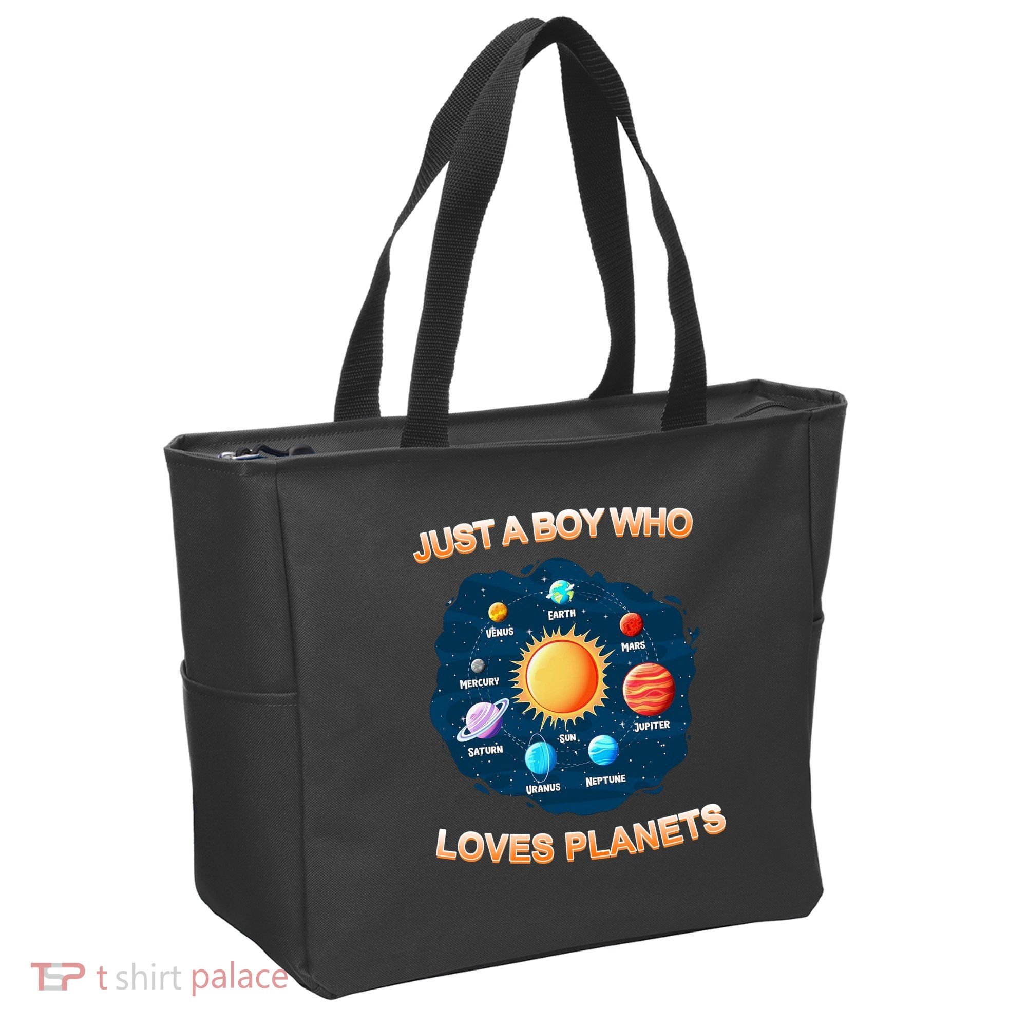 Just A Boy Who Loves Planets Tote Bag