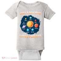 Just A Boy Who Loves Planets Baby Bodysuit thumb 0