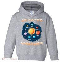 Just A Boy Who Loves Planets Toddler Hoodie thumb 0
