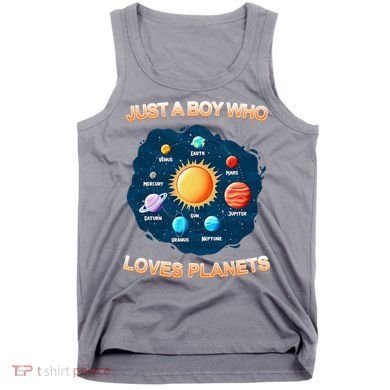 Just A Boy Who Loves Planets Tank Top