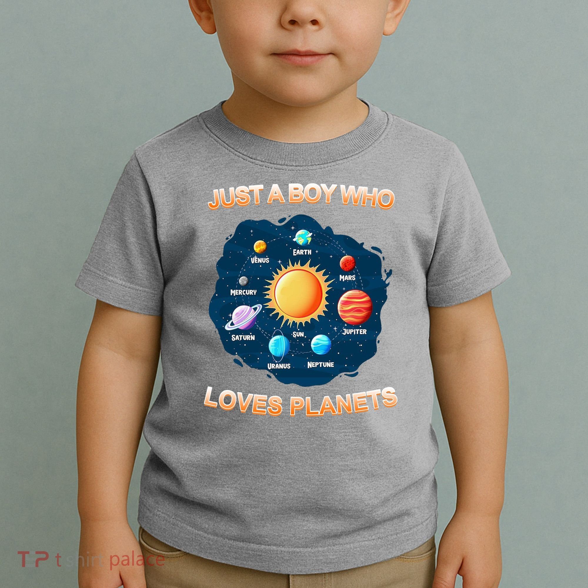 Just A Boy Who Loves Planets Toddler T-Shirt