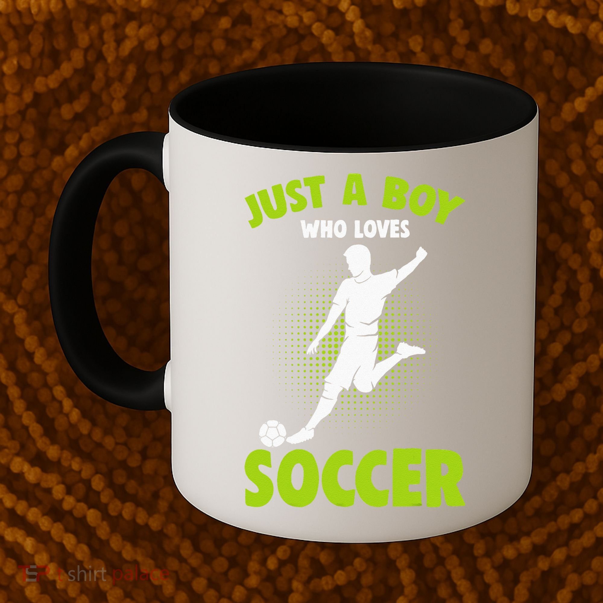 Just A Boy Who Loves Soccer Player Kids Coffee Mug