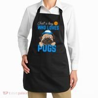 Just A Boy Who Loves Pugs Apron thumb 2