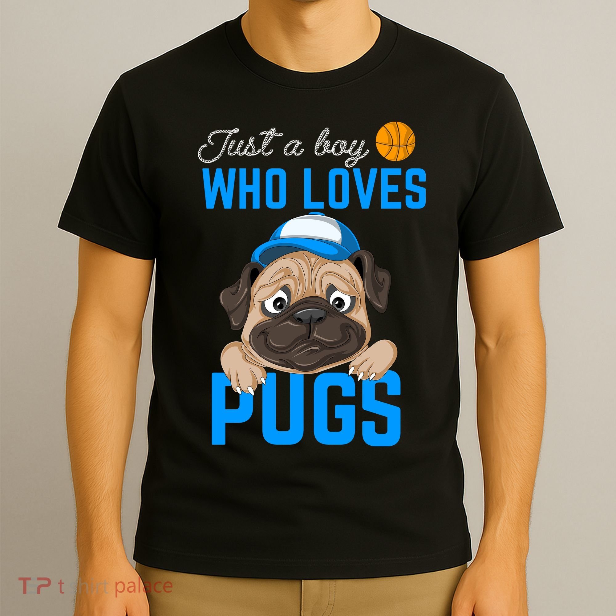 Just A Boy Who Loves Pugs T-Shirt