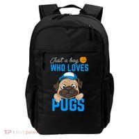 Just A Boy Who Loves Pugs Backpack thumb 0