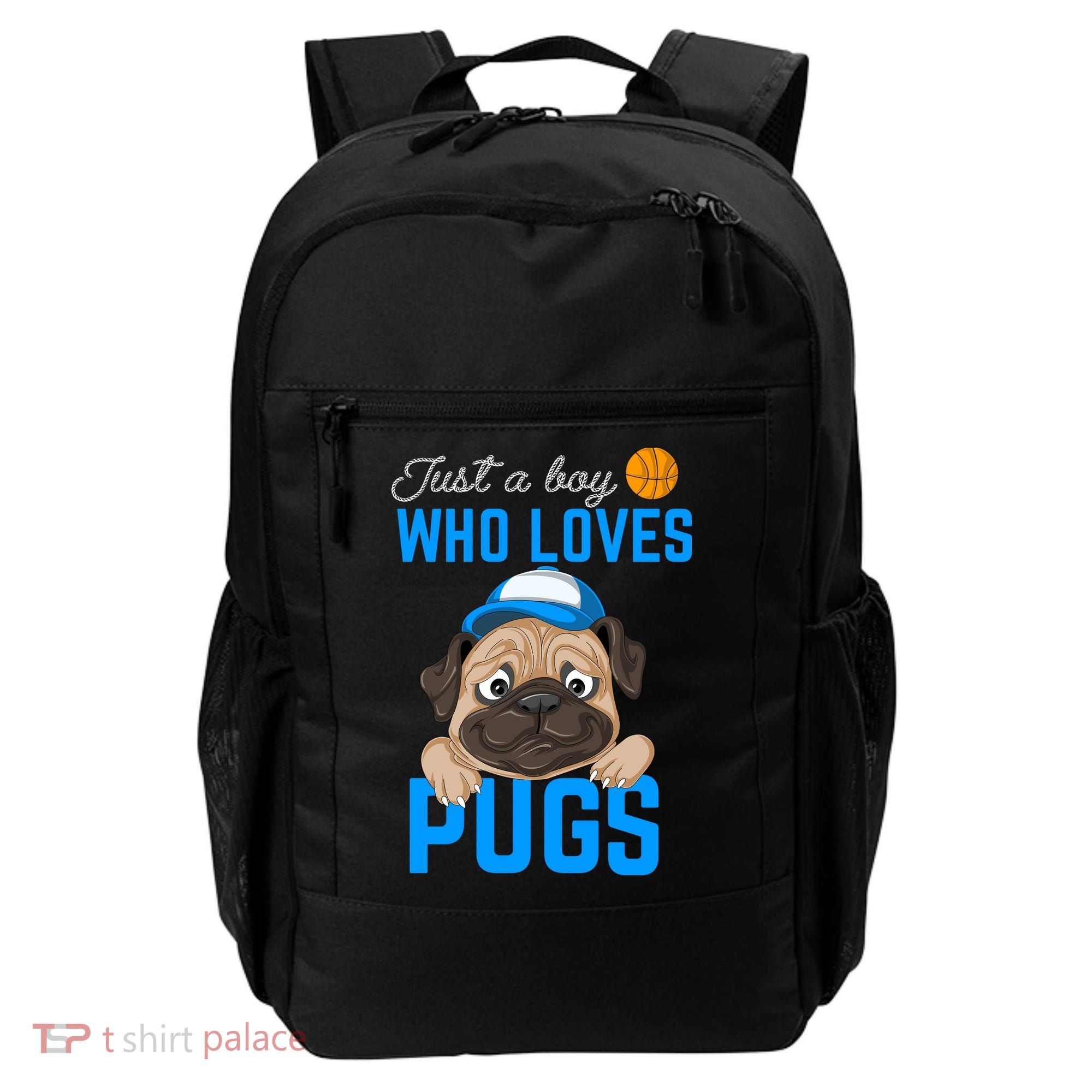 Just A Boy Who Loves Pugs Backpack