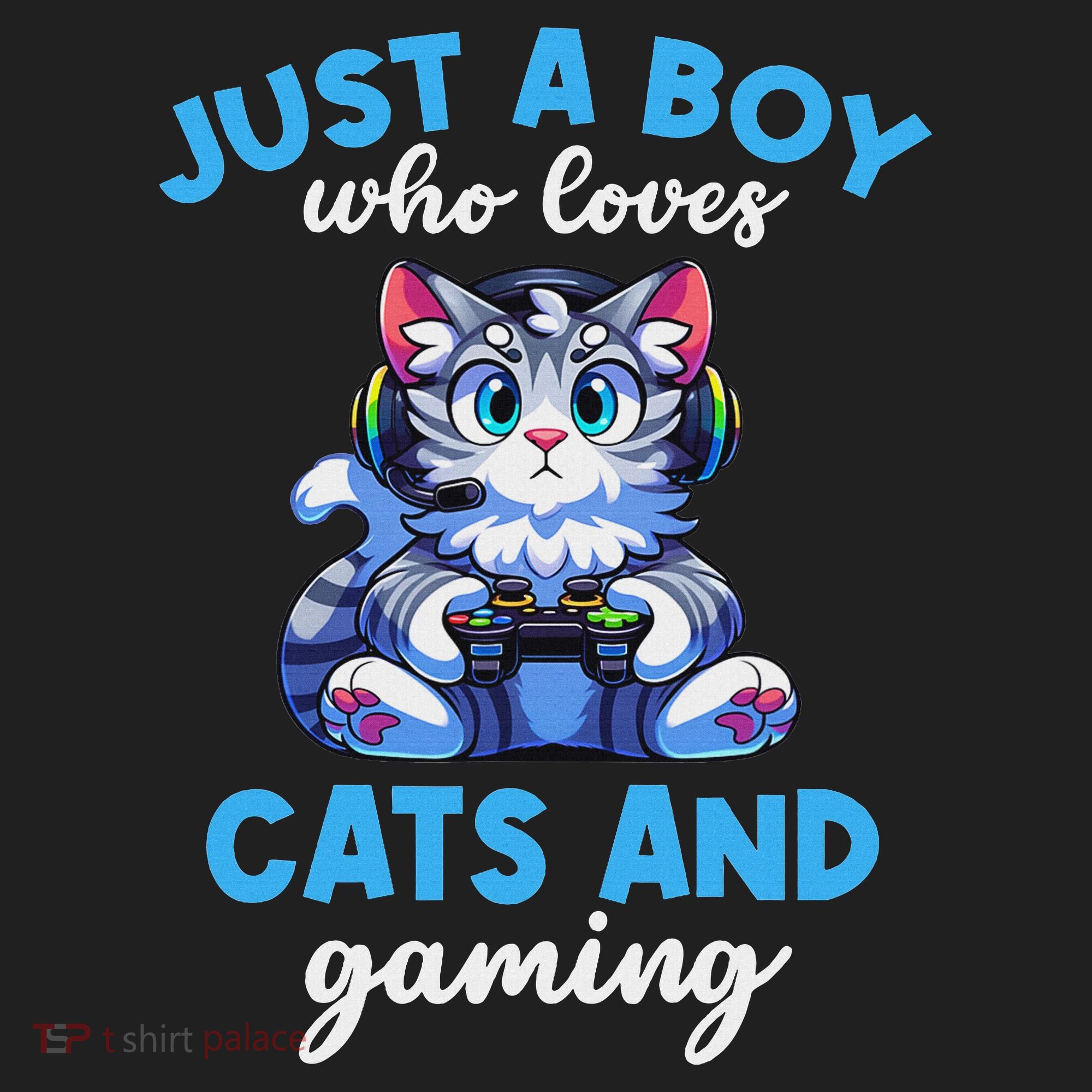 Just A Boy Who Loves Cats And Gaming Gaming Video Games Hat