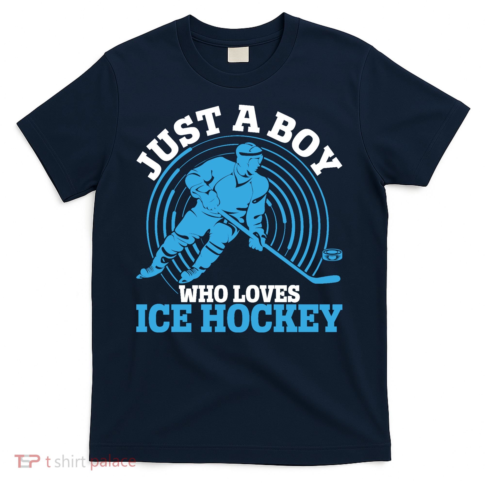 Just A Boy Who Loves Ice Hockey For Hockey T-Shirt