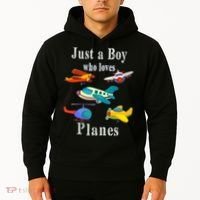 Just A Boy Who Loves Planes Airplane Hoodie thumb 2