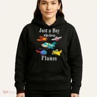 Just A Boy Who Loves Planes Airplane Hoodie thumb 5