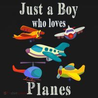 Just A Boy Who Loves Planes Airplane Sweatshirt thumb 3