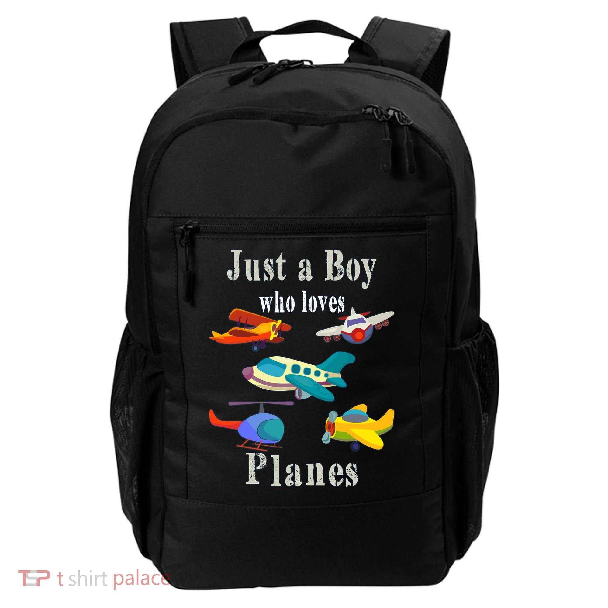 Just A Boy Who Loves Planes Airplane Backpack