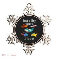 Just A Boy Who Loves Planes Airplane Ornament thumb 0