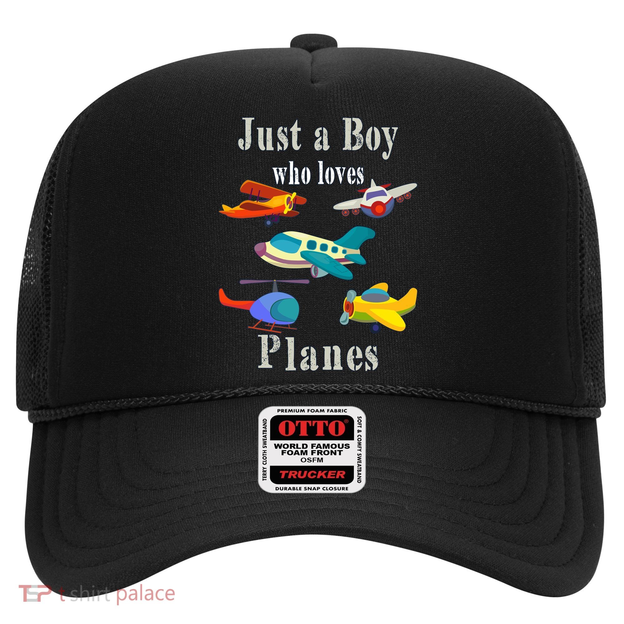 Just A Boy Who Loves Planes Airplane Hat