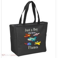 Just A Boy Who Loves Planes Airplane Tote Bag thumb 2