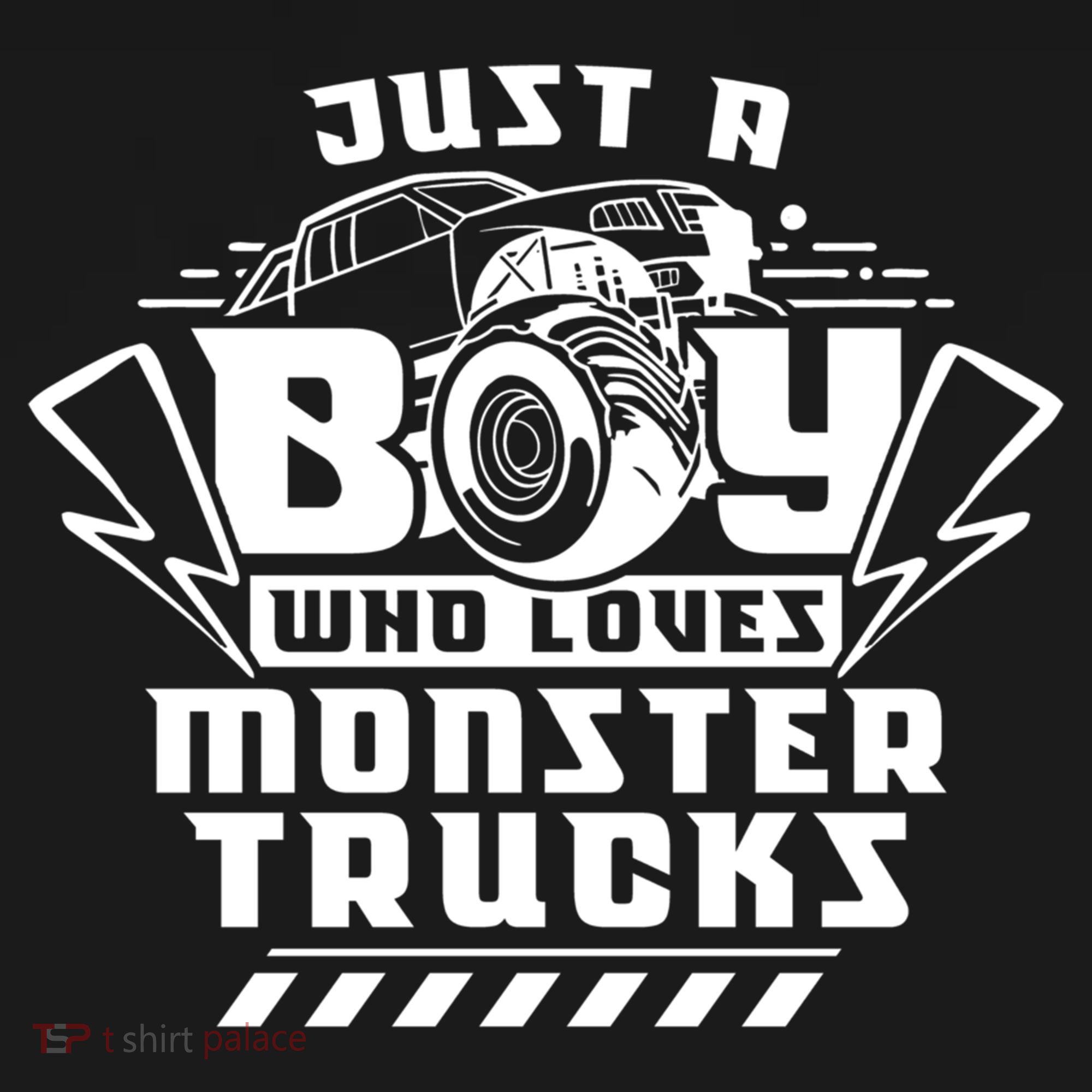 Just A Boy Who Loves Monster Trucks Monster Truck Driver Gift Ornament